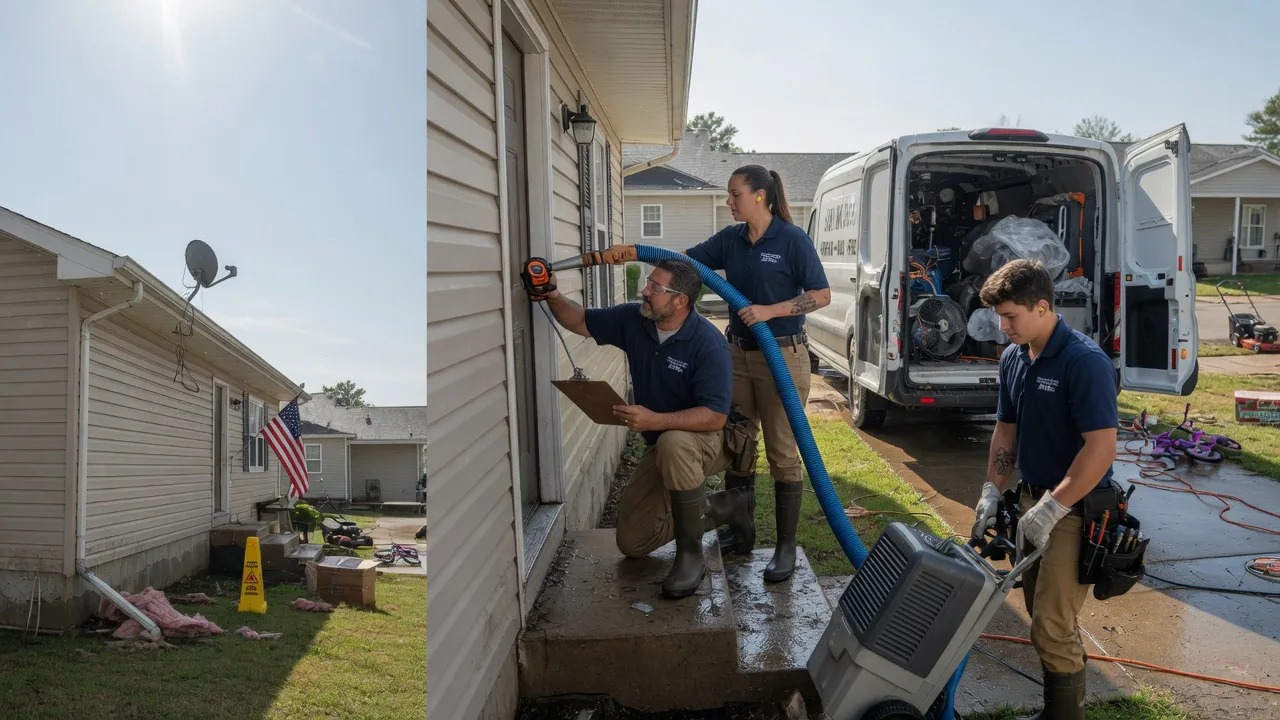 Ceiling Water Damage Restoration in Fenton, MO near me